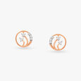 Spiraling Diamond Elegance Earrings 