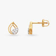 Teardrop Diamond Stud Earrings 2