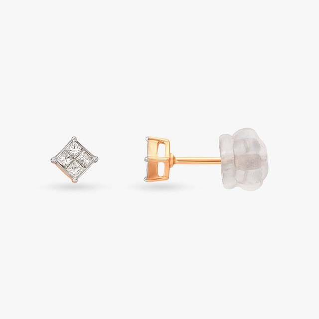 Divine Delight Diamond Stud Earrings 2