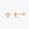 Triangle Diamond Stud Earrings 2