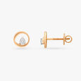 Classic Circle Diamond Stud Earrings 2