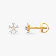 Floral Diamond Stud Earrings 2