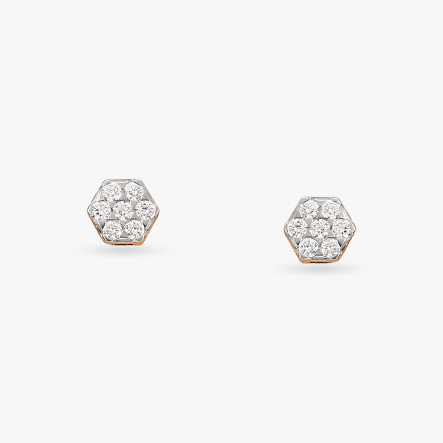 Splendid Symphony Diamond Stud Earrings 