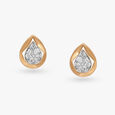 Teardrop Diamond Stud Earrings 