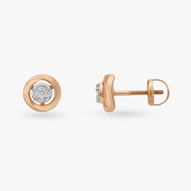 Sophistication Of Simplicity Diamond Stud Earrings 2