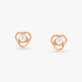 Contemporary Glamour Diamond Stud Earrings 