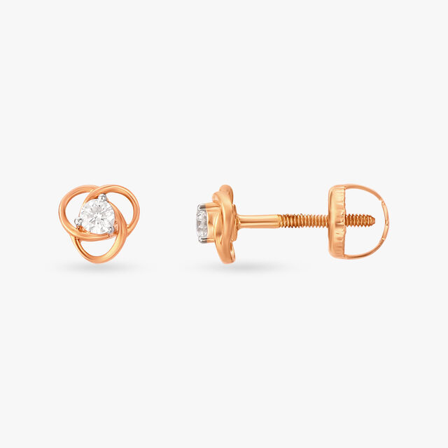 Contemporary Glamour Diamond Stud Earrings 2