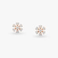 Petal Diamond Stud Earrings 