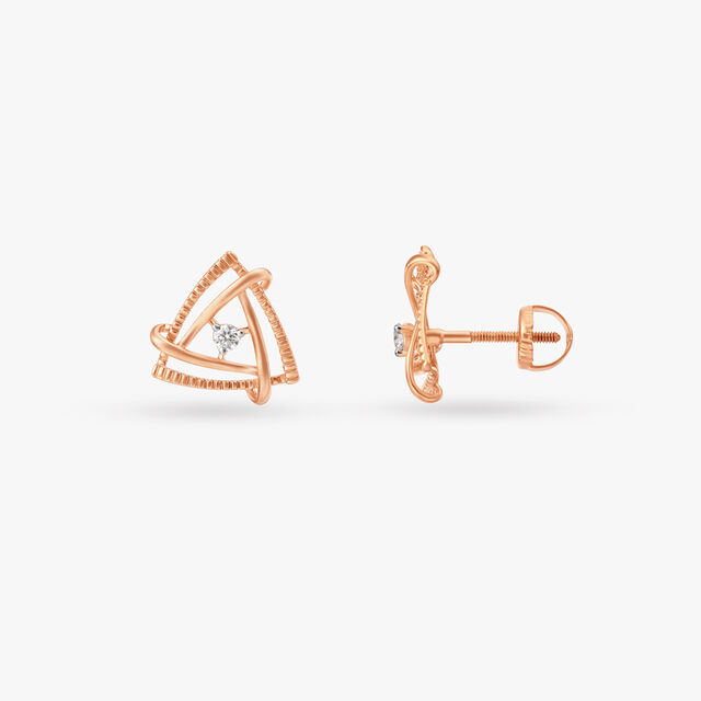 Harmony Of Style Diamond Stud Earrings 2