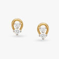 Dazzling Charm Diamond Stud Earrings 