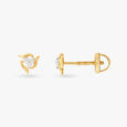 Dazzling Triangle Diamond Stud Earrings 2