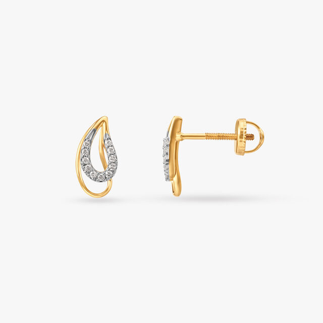 Contemporary Elegance Diamond Stud Earrings 2