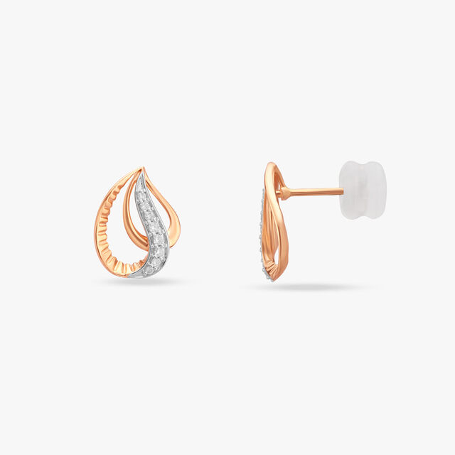 Teardrop Diamond Stud Earrings 2