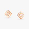 Rhombus Radiance Diamond Stud Earrings 