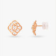 Rhombus Radiance Diamond Stud Earrings 2
