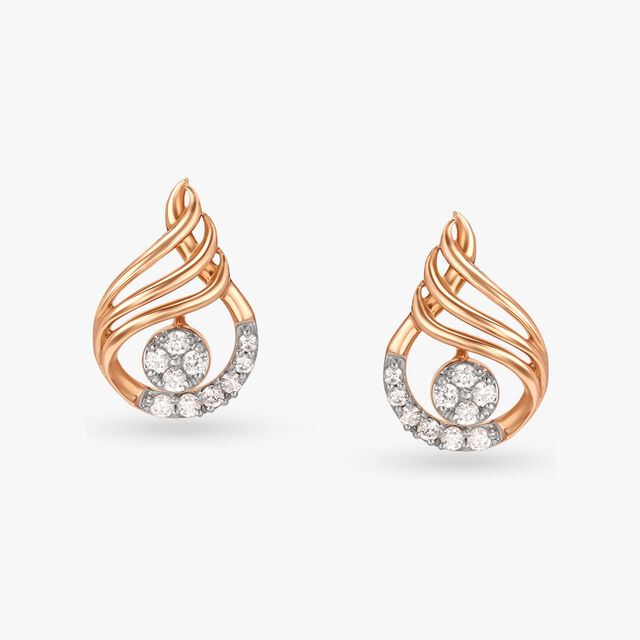 Enduring Beauty Diamond Stud Earrings 