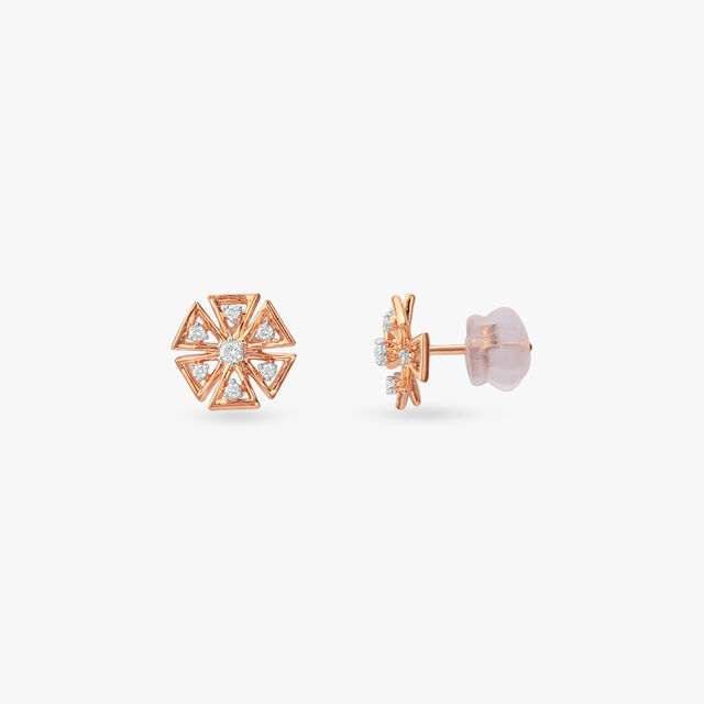 Starlit Spark Diamond Stud Earrings 2
