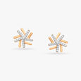 Lovely Flowers Diamond Stud Earrings 2
