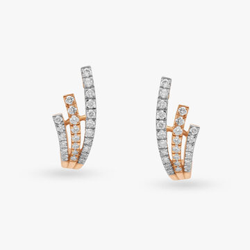 Subtle Shimmer Diamond Stud Earrings