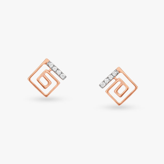 Subtle Opulence Diamond Stud Earrings 