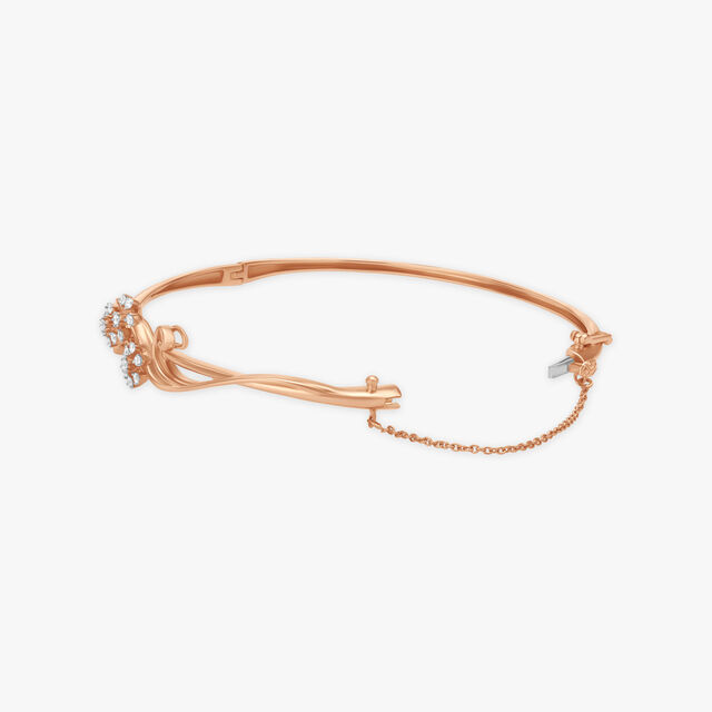 Flowers & Tendrils Diamond Bangle 2