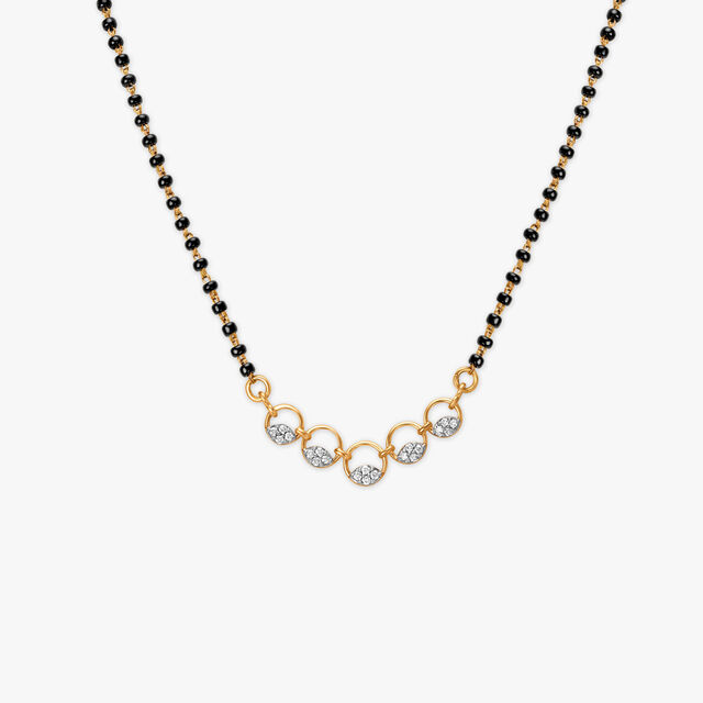 Radial Shimmer Diamond Mangalsutra