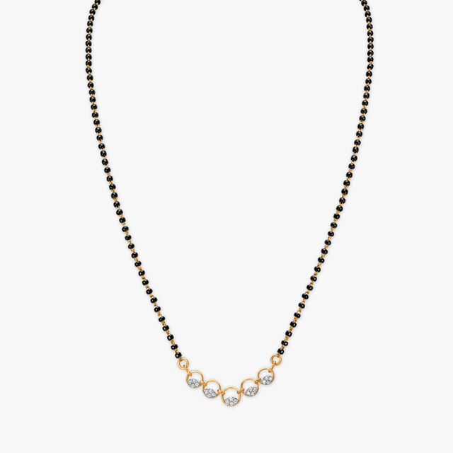 Radial Shimmer Diamond Mangalsutra