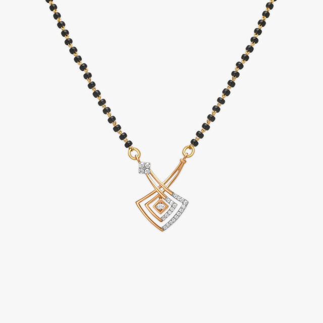 Modish Dainty Diamond Mangalsutra 2