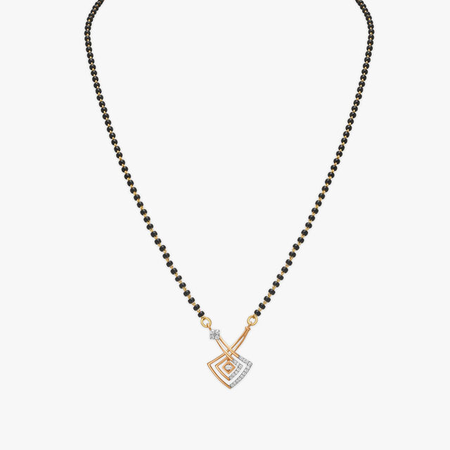 Modish Dainty Diamond Mangalsutra 3