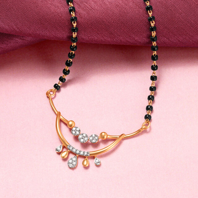 Sparkling Vines Diamond Mangalsutra 