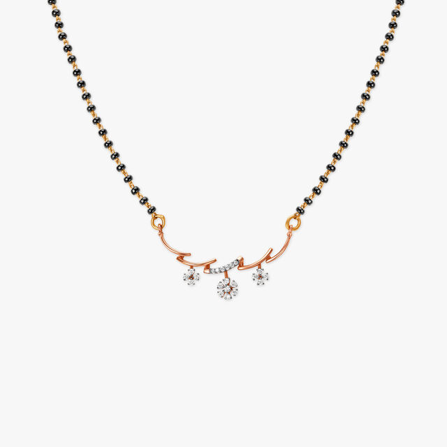 Blooming Love Diamond Mangalsutra 