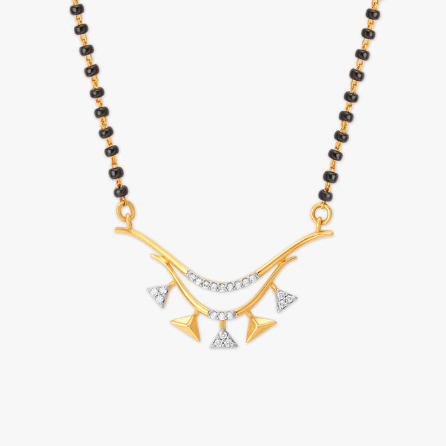 Elegant Geometric Diamond Mangalsutra 2
