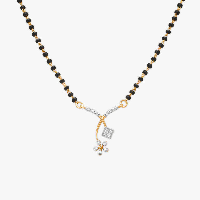 Floral Grace Diamond Mangalsutra 2