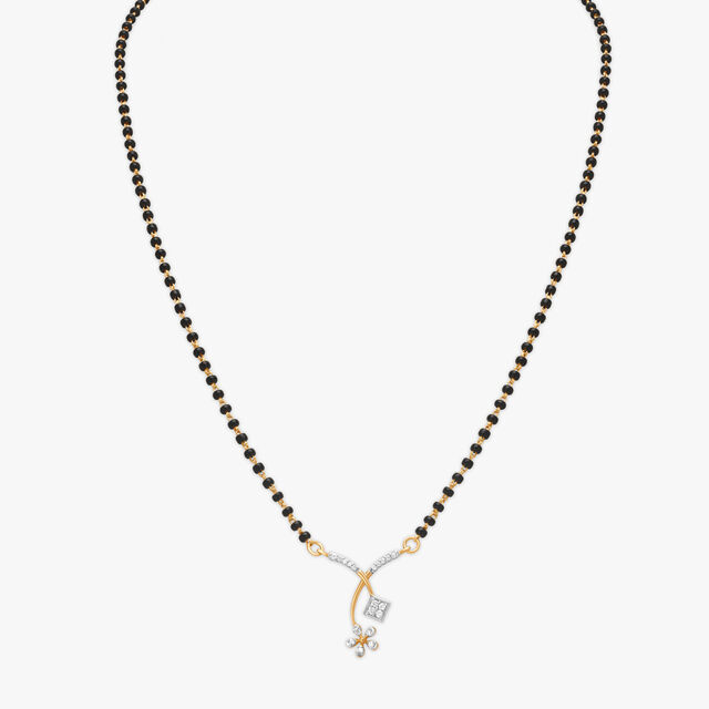 Floral Grace Diamond Mangalsutra 3