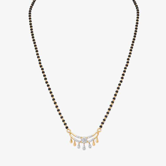 Evergreen Leafy Diamond Mangalsutra 3