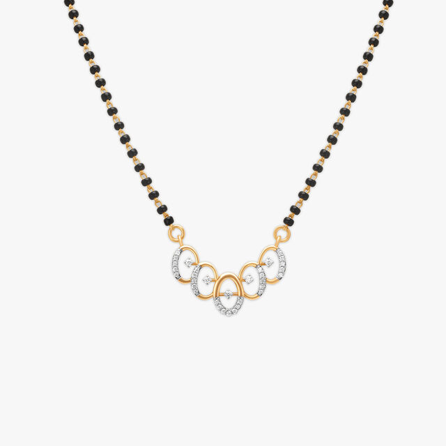 Lovely Radial Diamond Mangalsutra 2