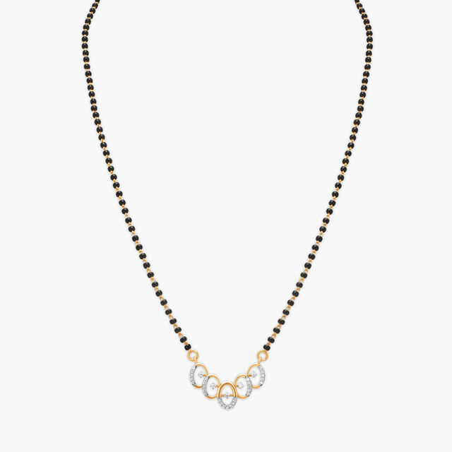 Lovely Radial Diamond Mangalsutra 3