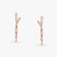 Radiant Elegance Diamond Hoop Earrings 2
