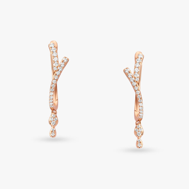 Radiant Elegance Diamond Hoop Earrings 2