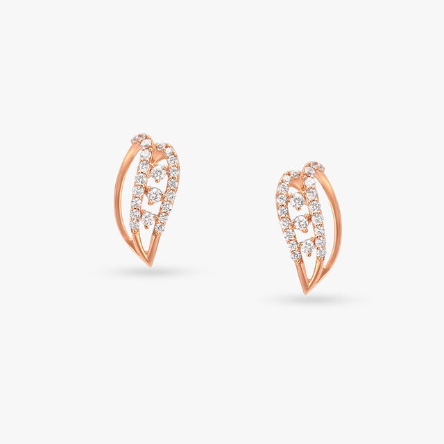 Modern Mystique Diamond Stud Earrings 