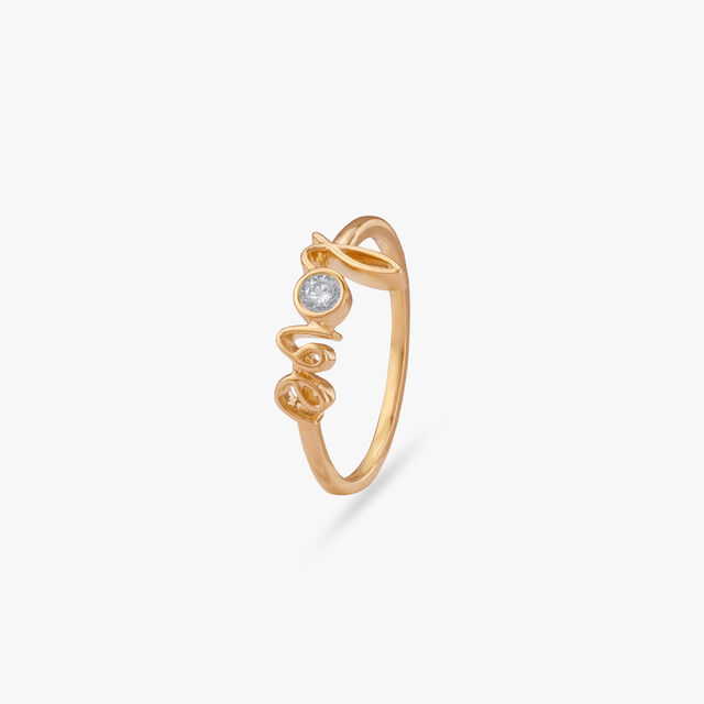 Whimsical Love Diamond Ring