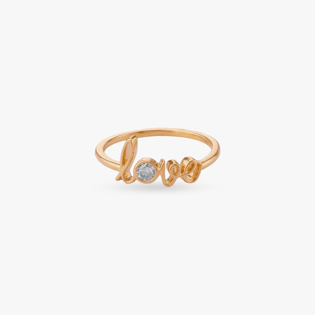 Whimsical Love Diamond Ring