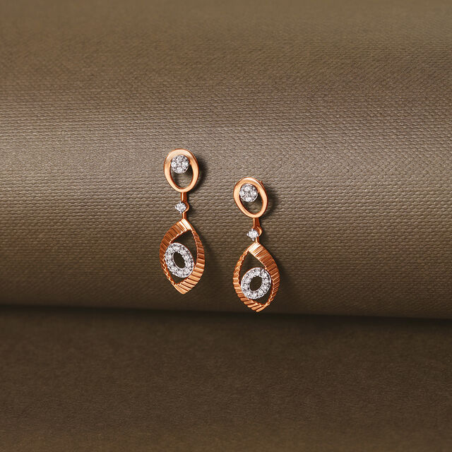 Modern Beauty Diamond Drop Earrings 
