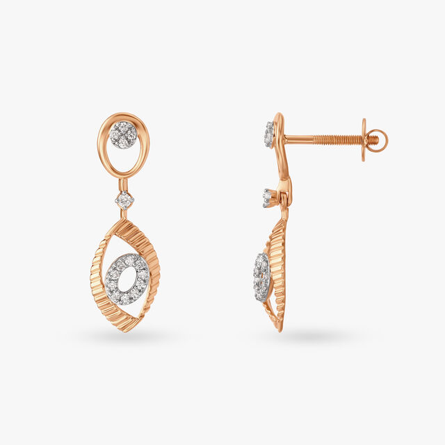 Modern Beauty Diamond Drop Earrings 3