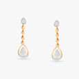 Teardrop Elegance Diamond Drop Earrings 