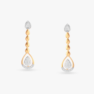 Teardrop Elegance Diamond Drop Earrings