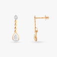 Teardrop Elegance Diamond Drop Earrings 2
