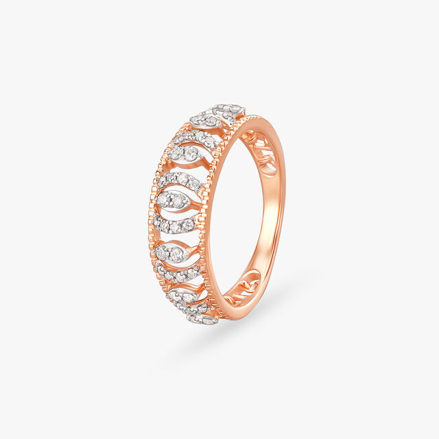 Vintage Charm Diamond Finger Ring