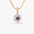 Geometric Grace Diamond Pendant 
