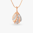 Shimmering Eclectic Diamond Pendant and Earrings Set 3
